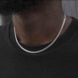 18” Micro Cuban 14k White Gold plated